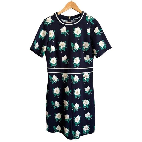 Draper James Magnolia Persley Ponte Dress Navy - Picture 2 of 10